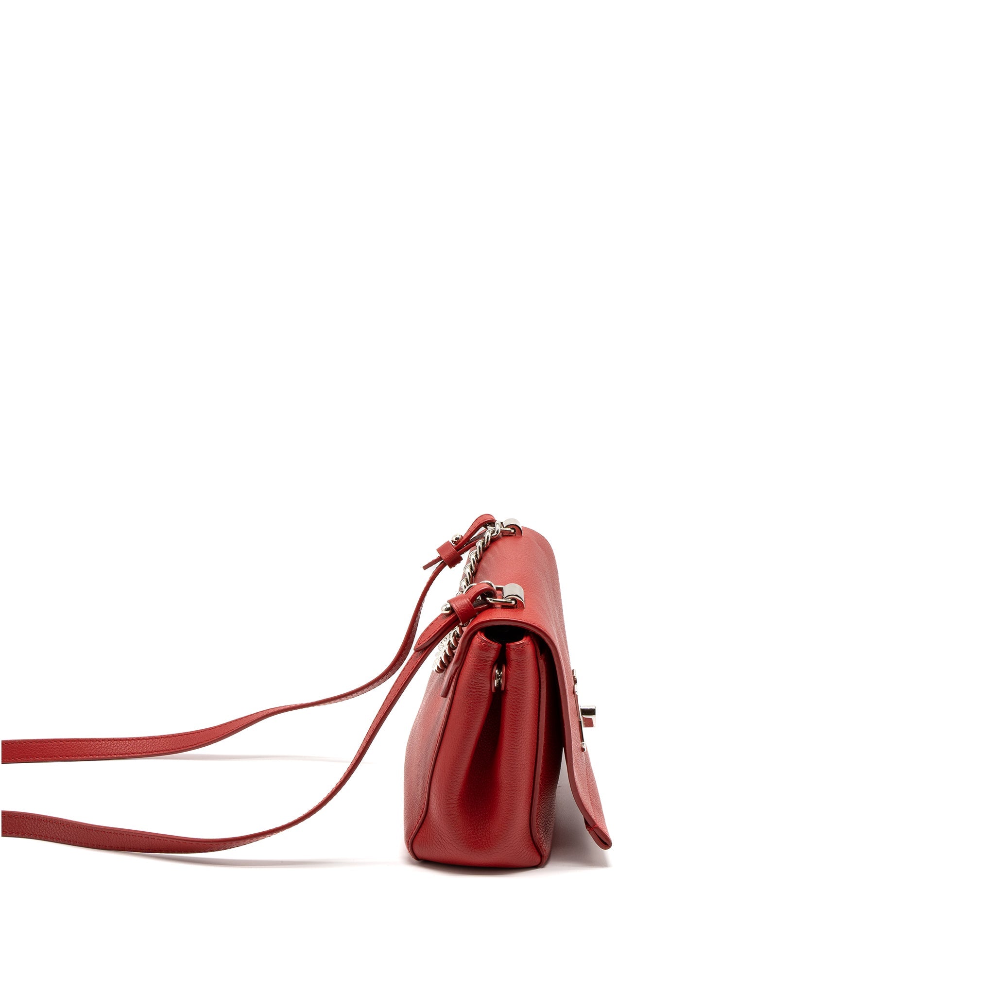 LOUIS VUITTON LOCKME II BB CALFSKIN RUBIS SHW