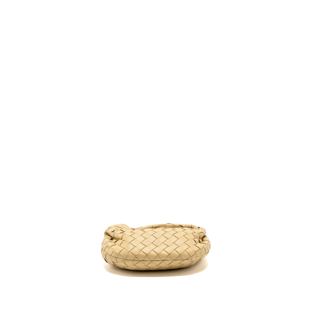 BOTTEGA VENETA MINI JODIE LAMBSKIN BEIGE GHW