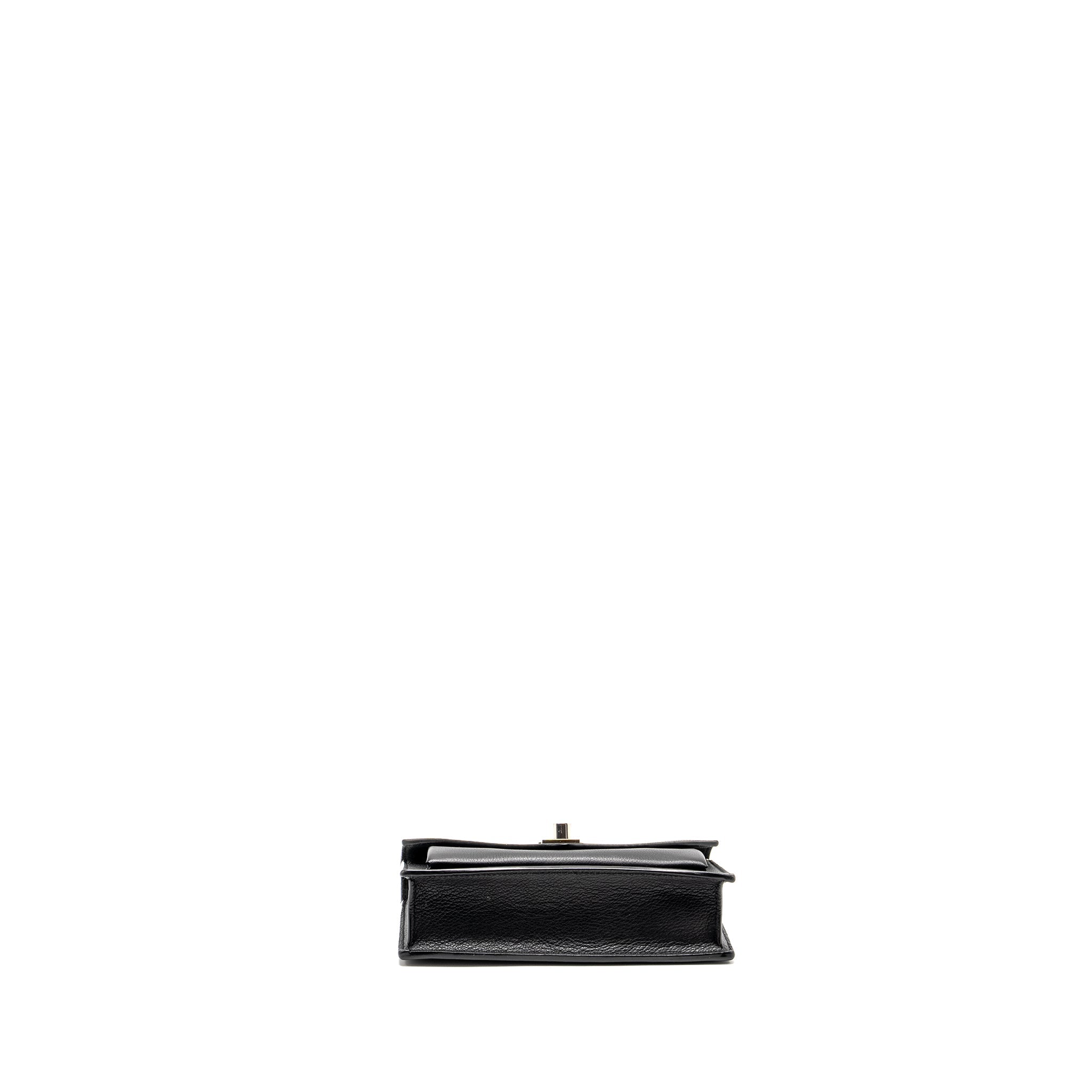 LOUIS VUITTON MYLOCKME CHAIN POCHETTE CALFSKIN BLACK SHW