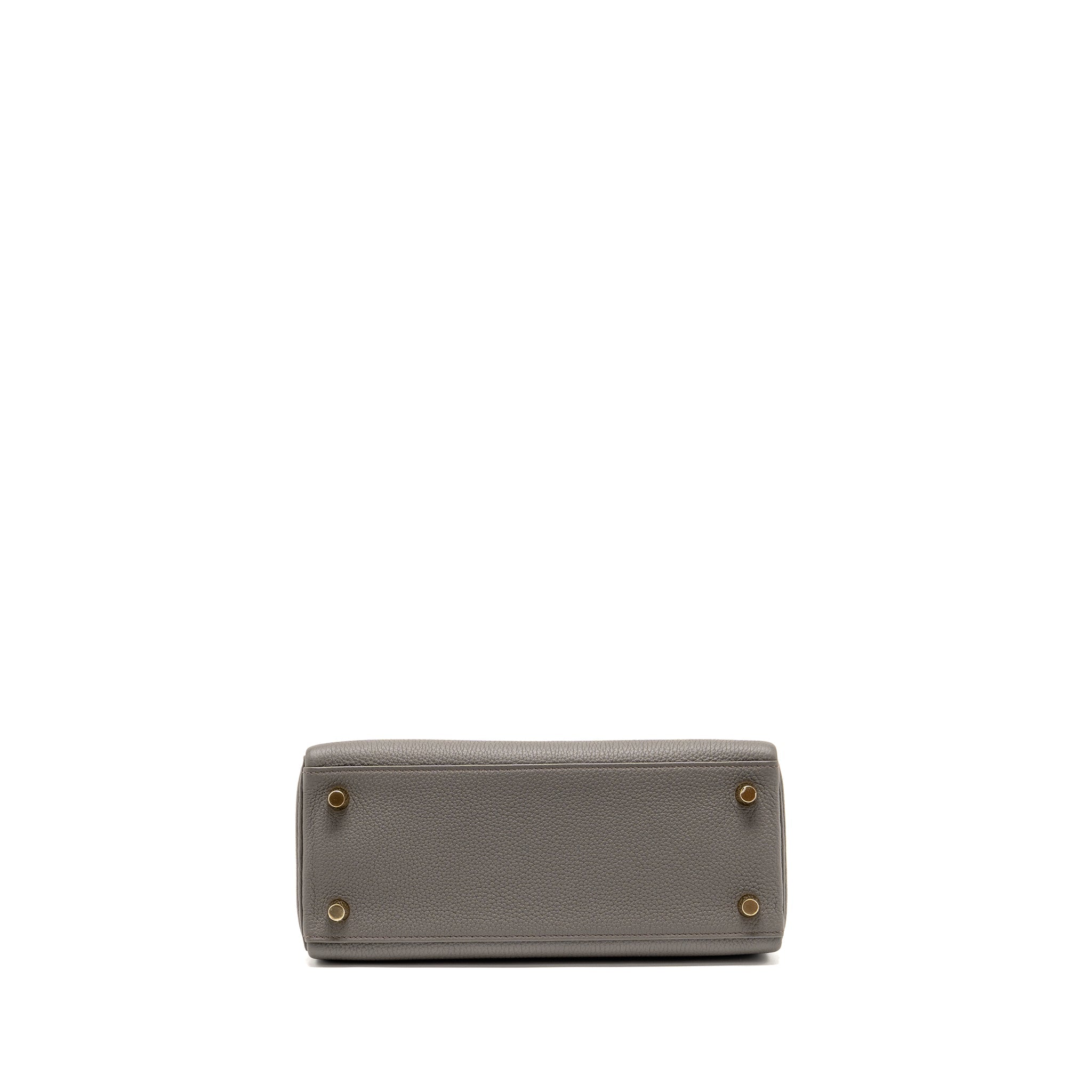 HERMES KELLY 25 TOGO GRIS ETAIN GHW