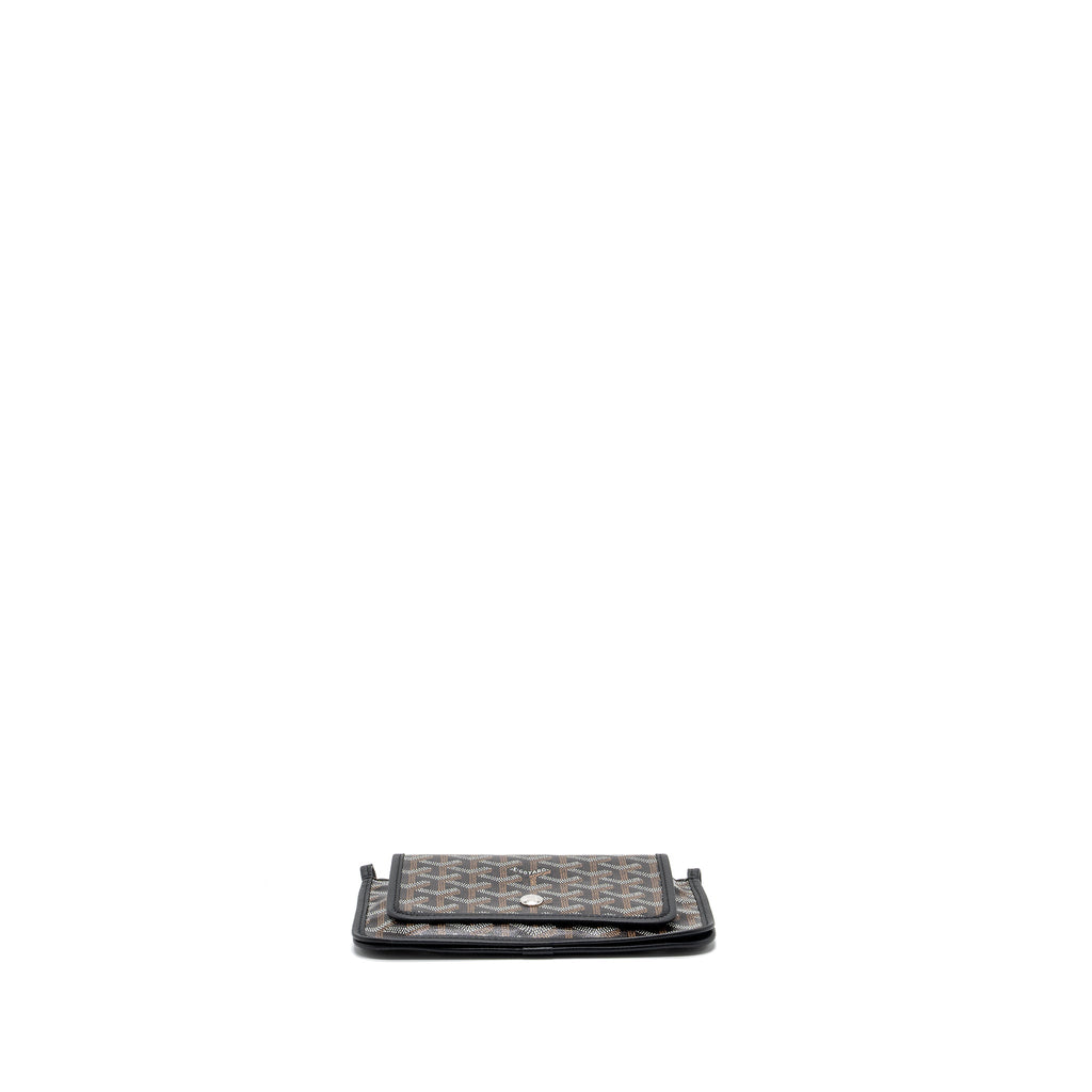 GOYARD PLUMET POCHETTE CANVAS/ LEATHER BLACK SHW