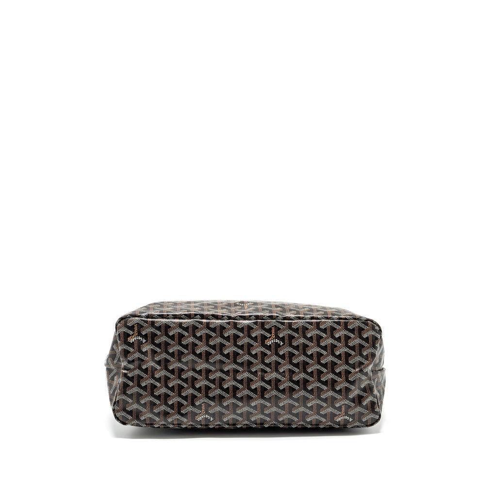 GOYARD BOHEME HOBO BAG GOYARDLINE CANVAS BLACK SHW
