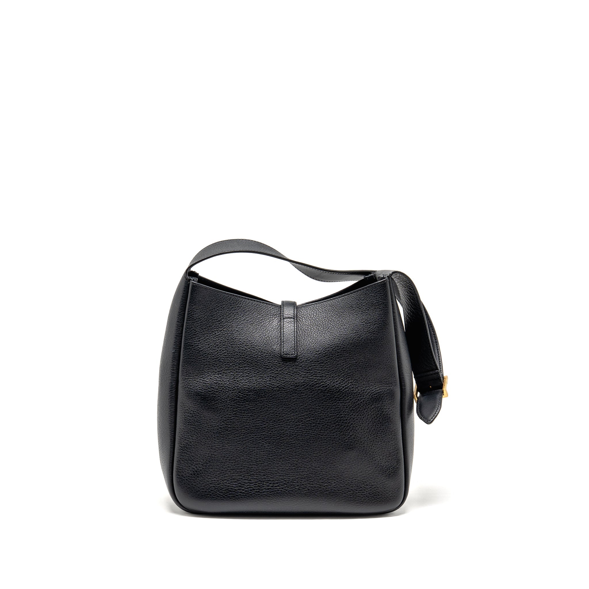 SAINT LAURENT LE 5 A 7 SOFT SMALL BAG CALFSKIN BLACK GHW