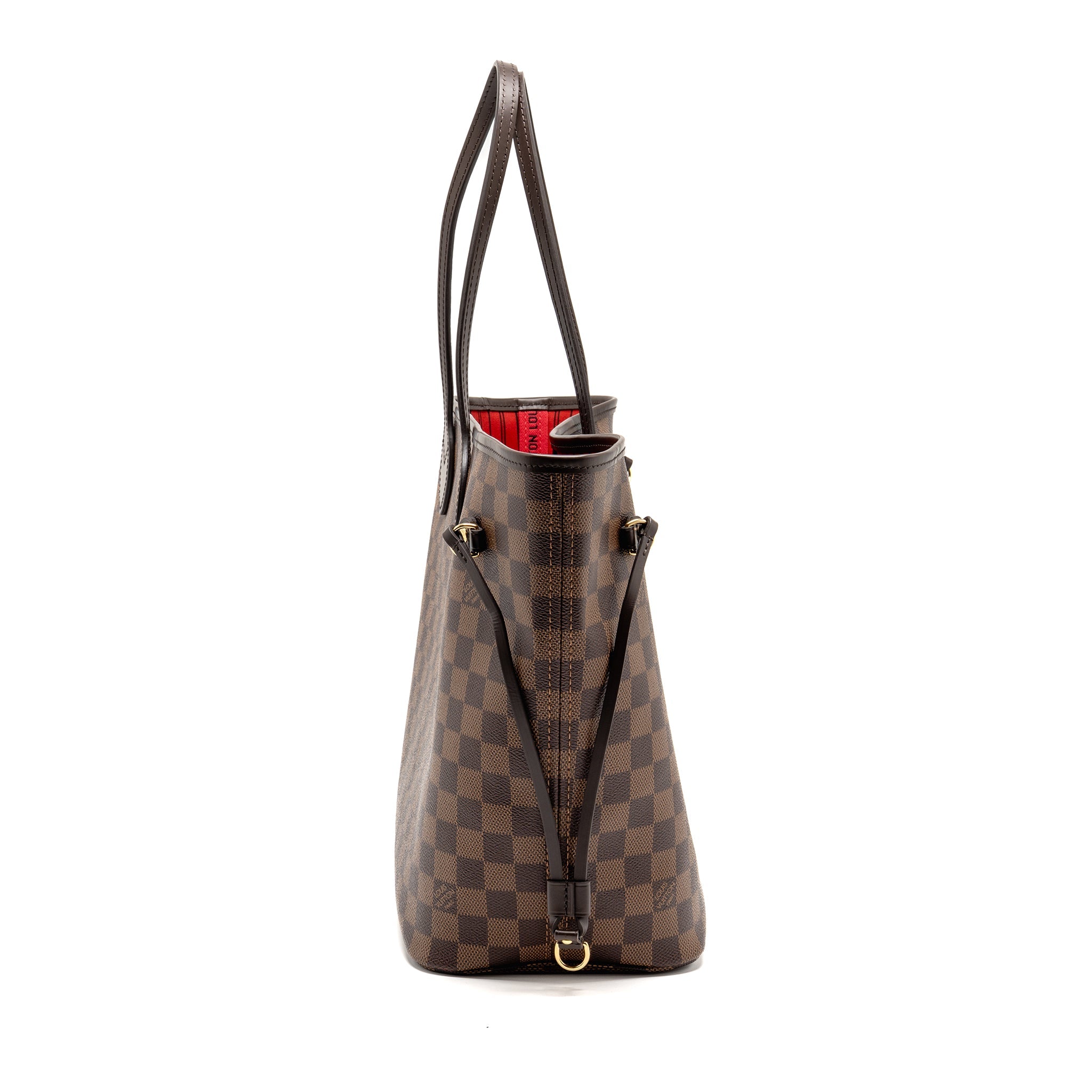 LOUIS VUITTON NEVERFULL MM DAMIER EBENE GHW
