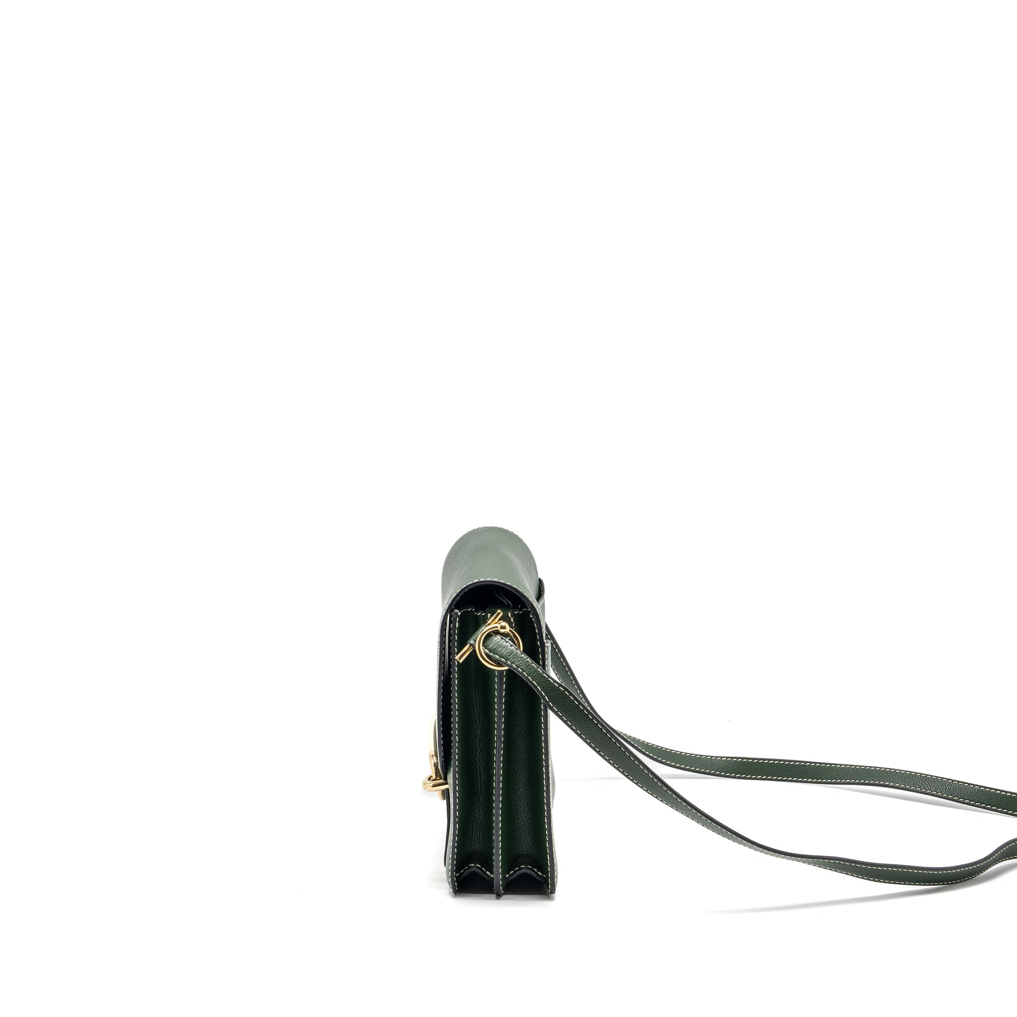 HERMES ROULIS 23 EVERCOLOR VERT CYPRES GHW