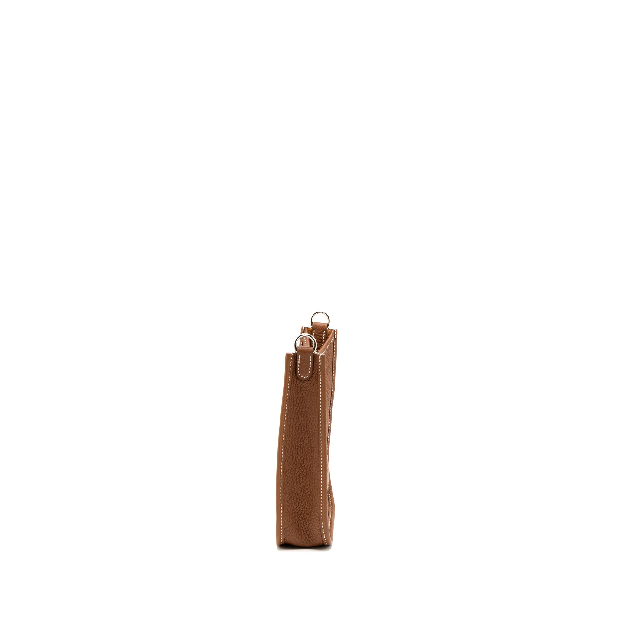 HERMES MINI EVELYNE CLEMENCE GOLD/CORNALINE-BLANC SHW