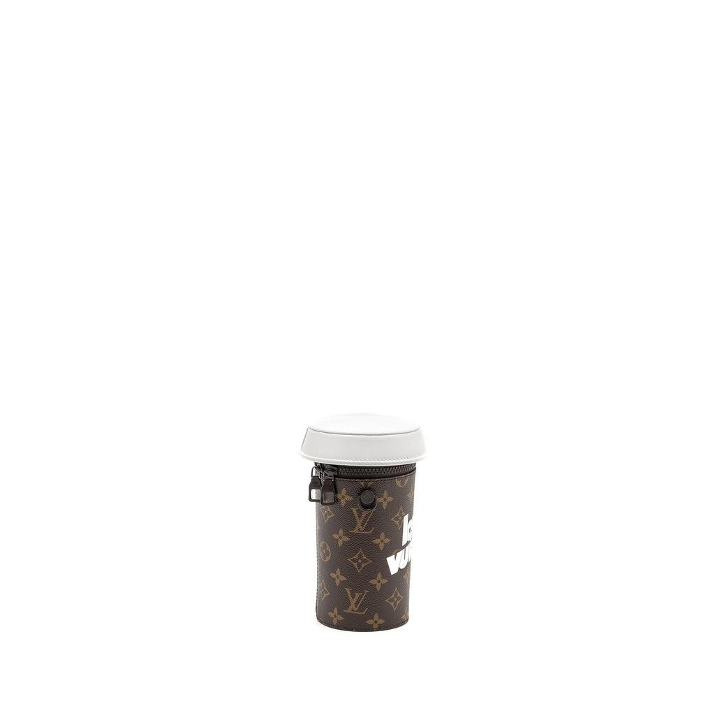 LOUIS VUITTON COFFEE CUP BAG MONOGRAM CANVAS BROWN/MULTICOLOUR BROWN HARDWARE
