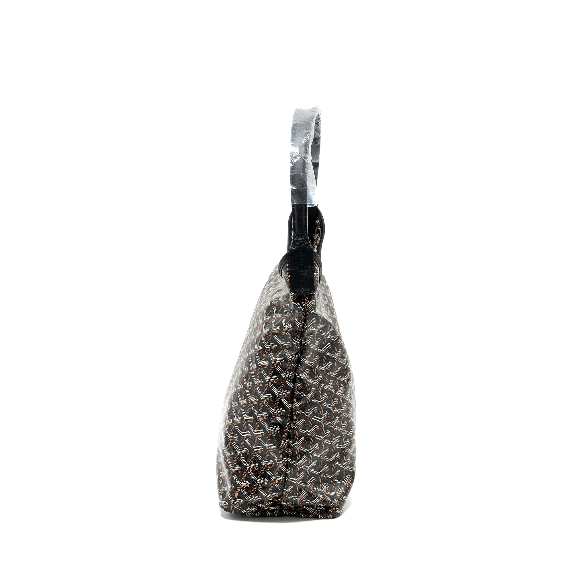 GOYARD BOHEME HOBO BAG GOYARDLINE CANVAS BLACK SHW