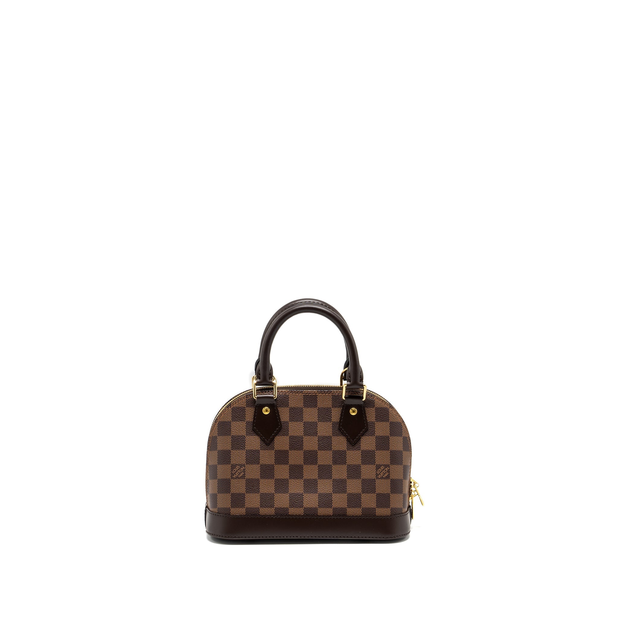 LOUIS VUITTON ALMA BB DAMIER EBENE CANVAS GHW