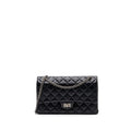 CHANEL 2.55 226 REISSUE FLAP BAG AGED CALFSKIN BLACK RUTHENIUM HARDWARE