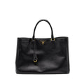 PRADA SAFFIANO TOTE BAG CALFSKIN BLACK GHW