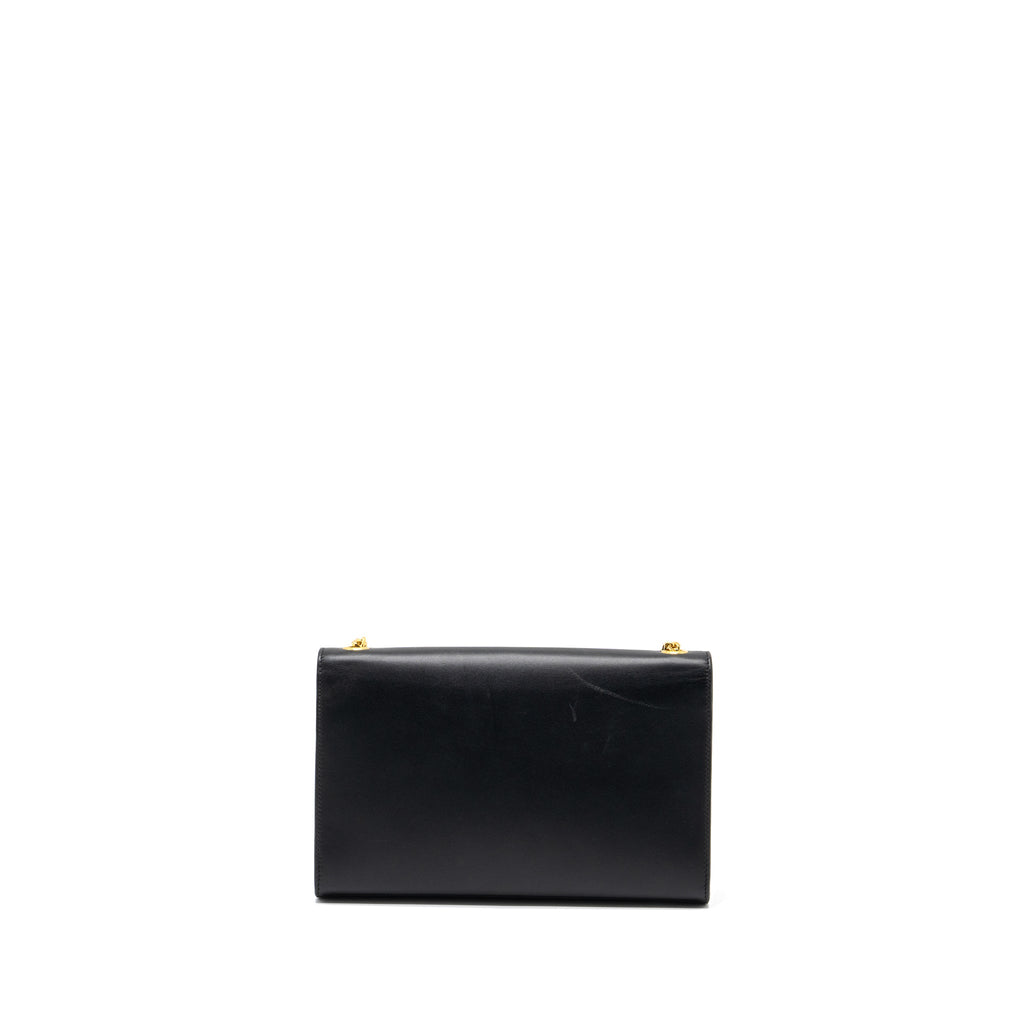 SAINT LAUREN MEDIUM KATE WITH TASSEL CALFSKIN BLACK GHW