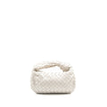 BOTTEGA VENETA MINI JODIE LAMBSKIN CHALK SHW