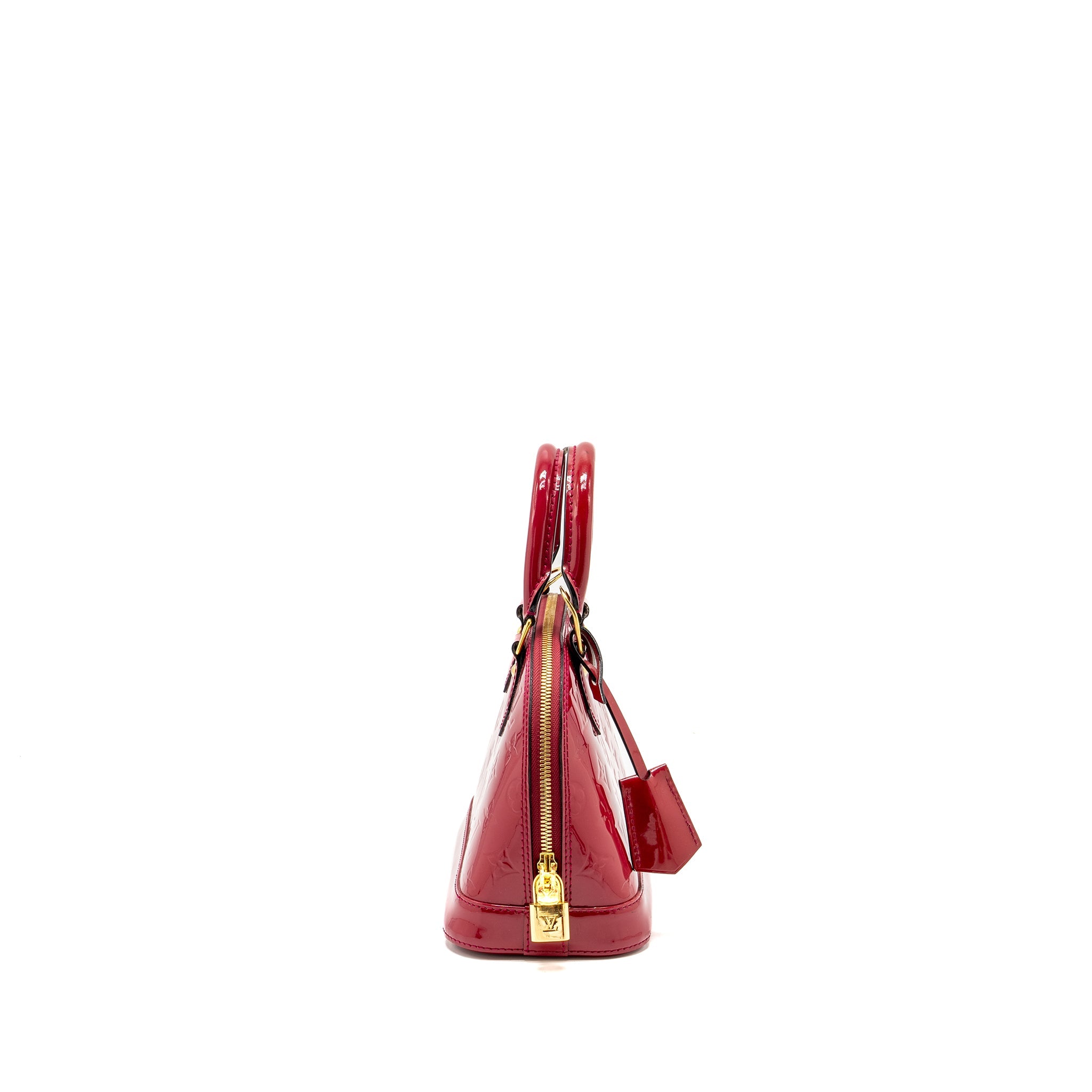 LOUIS VUITTON ALMA BB PATENT INDIAN ROSE GHW