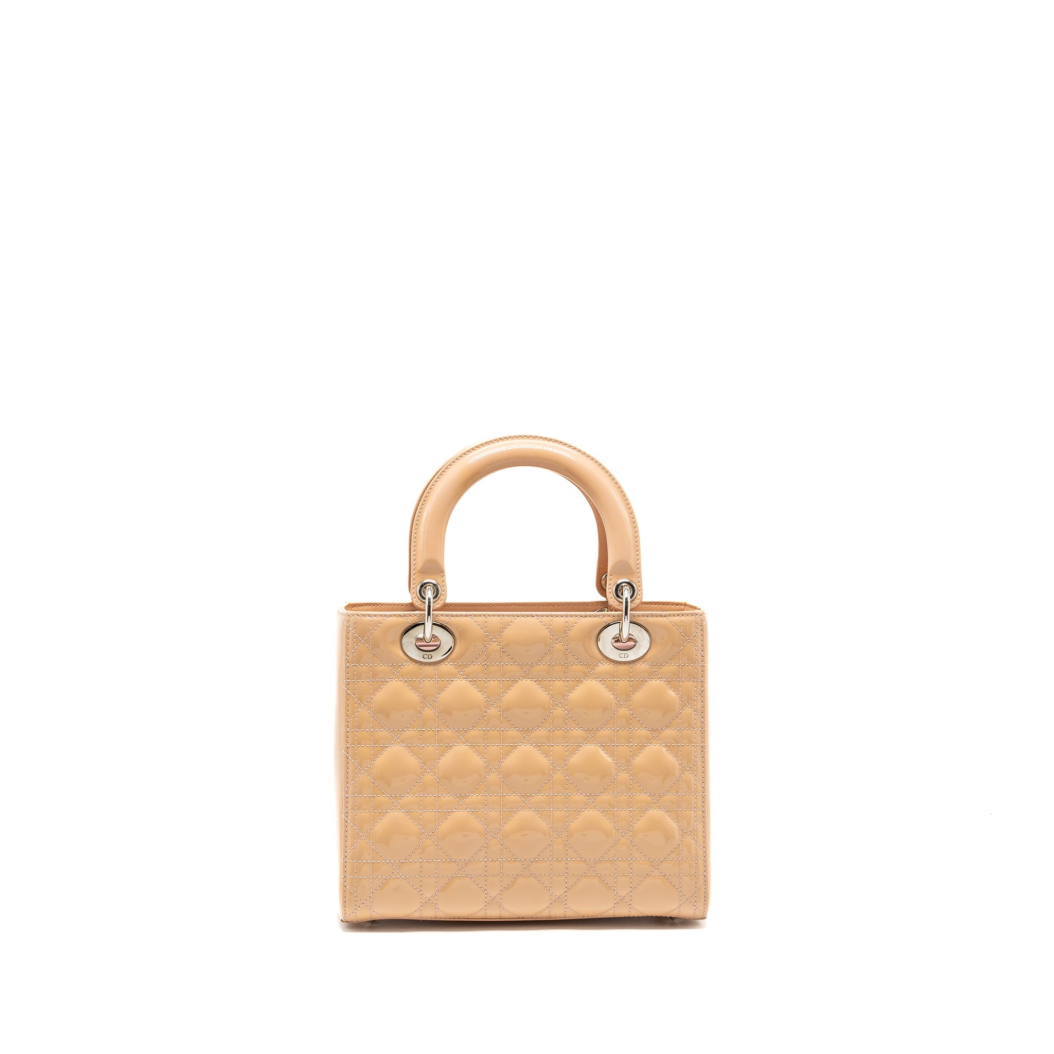 DIOR MEDIUM LADY DIOR PATENT LIGHT PINK SHW