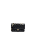 CHANEL MEDIUM CLASSIC DOUBLE FLAP BAG CAVIAR BLACK GHW (MICROCHIP)
