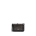 GOYARD PLUMET POCHETTE CANVAS/ LEATHER BLACK SHW