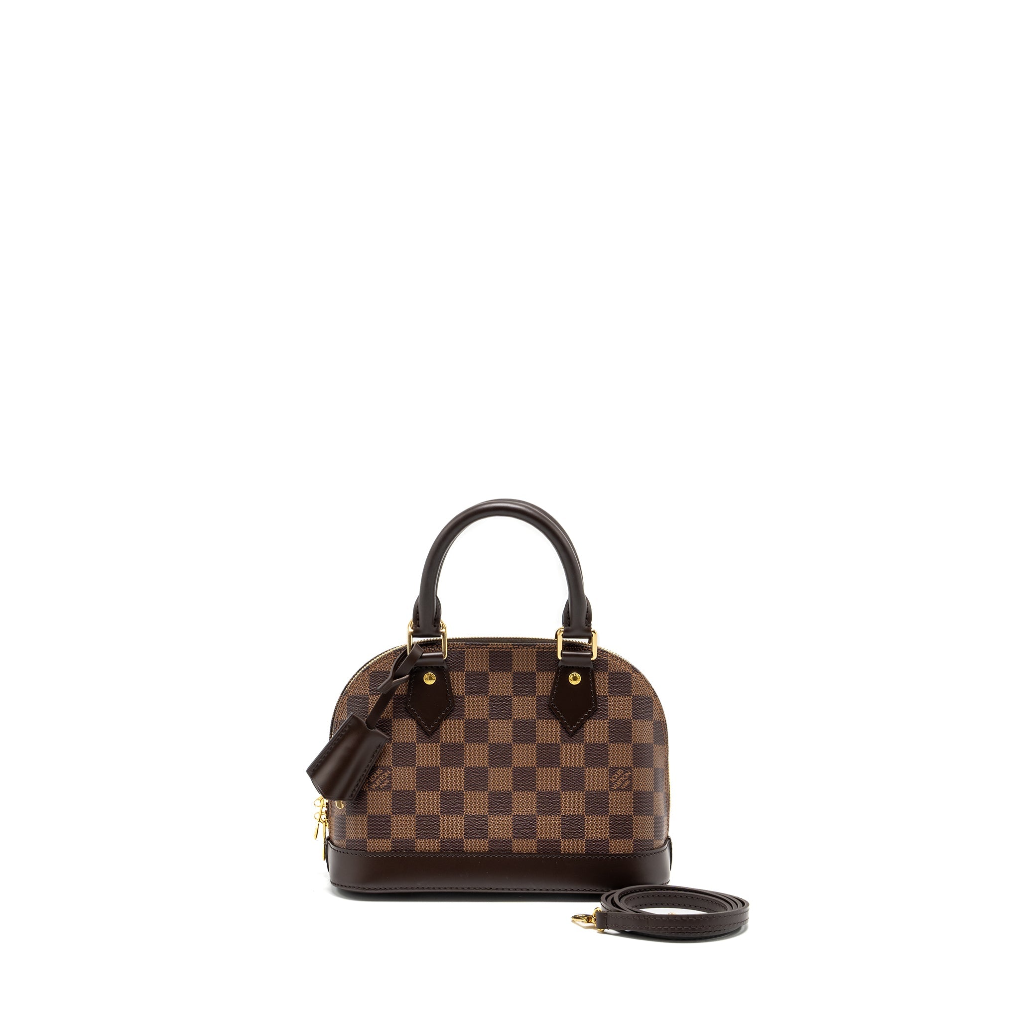 LOUIS VUITTON ALMA BB DAMIER EBENE CANVAS GHW