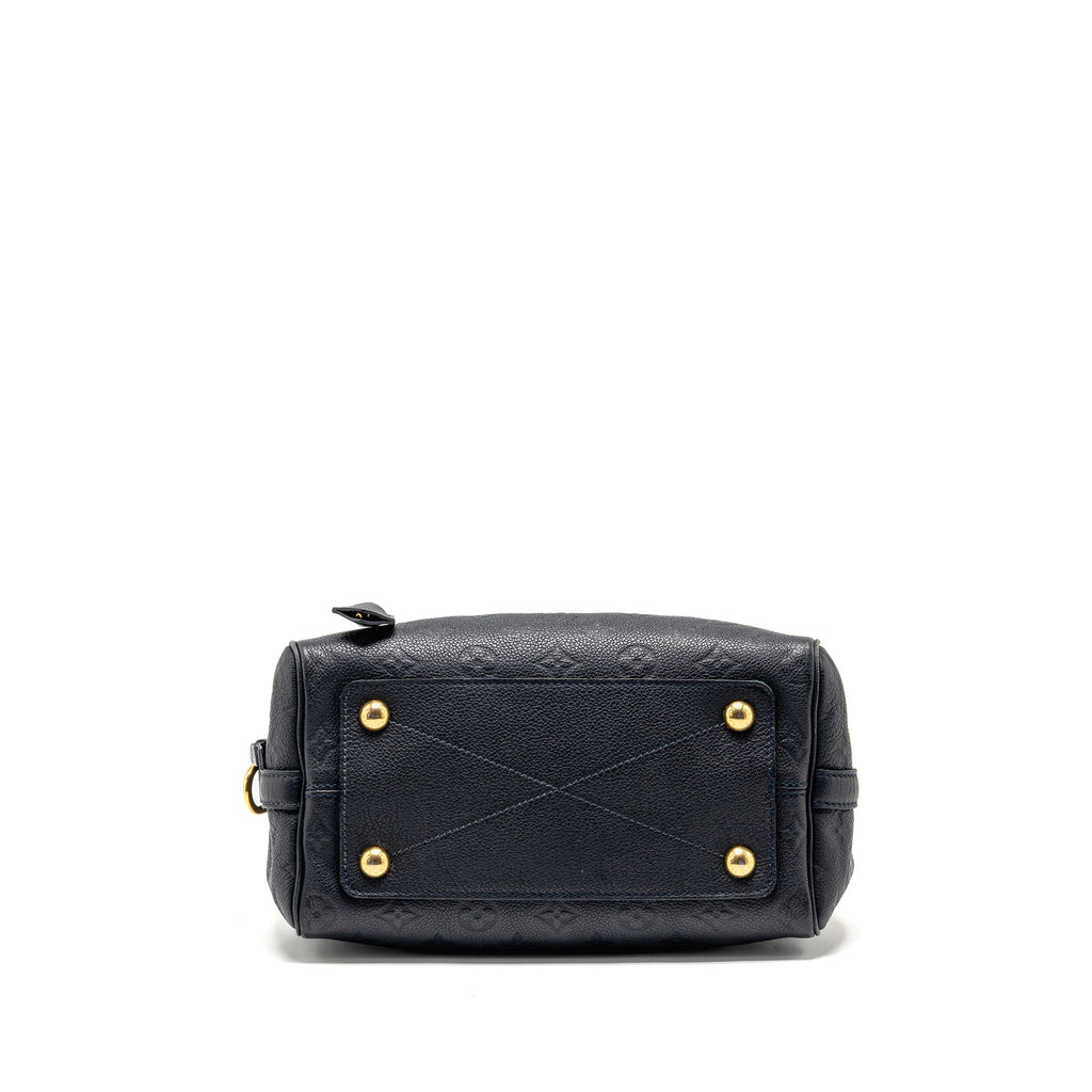 LOUIS VUITTON SPEEDY BANDOULIERE 25 MONOGRAM EMPREINTE LEATHER NAVY GHW