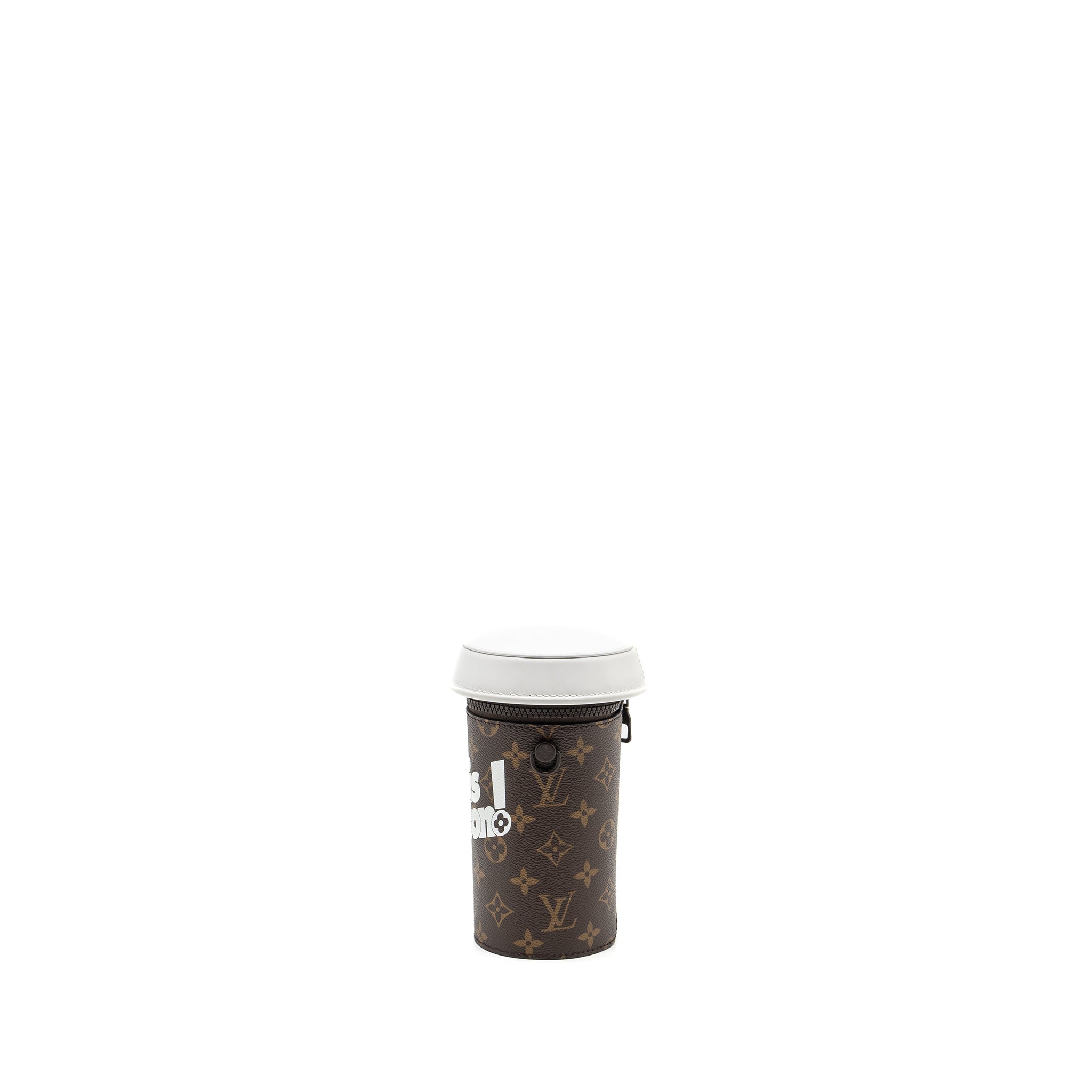 LOUIS VUITTON COFFEE CUP BAG MONOGRAM CANVAS BROWN/MULTICOLOUR BROWN HARDWARE