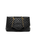 CHANEL GRAND SHOPPING TOTE BAG XL CAVIAR BLACK GHW