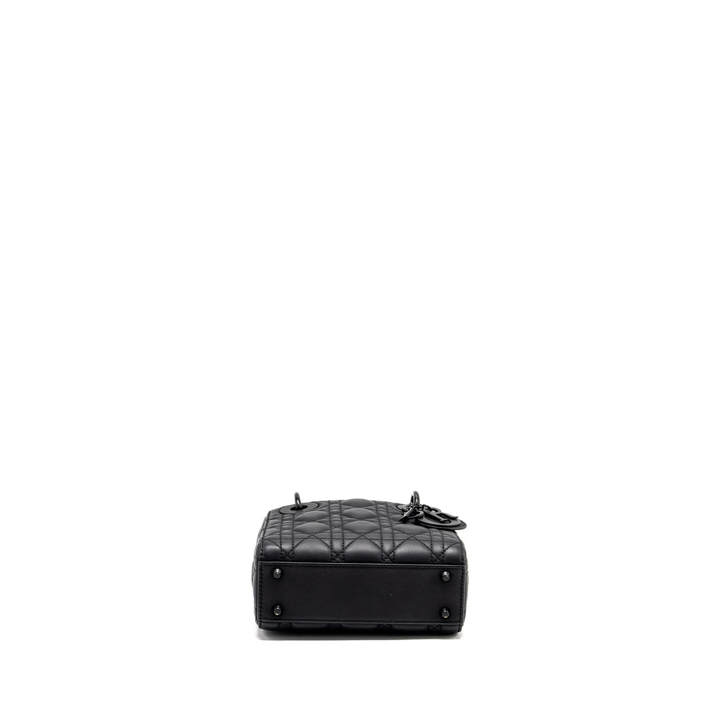 DIOR MINI LADY DIOR CALFSKIN SO BLACK