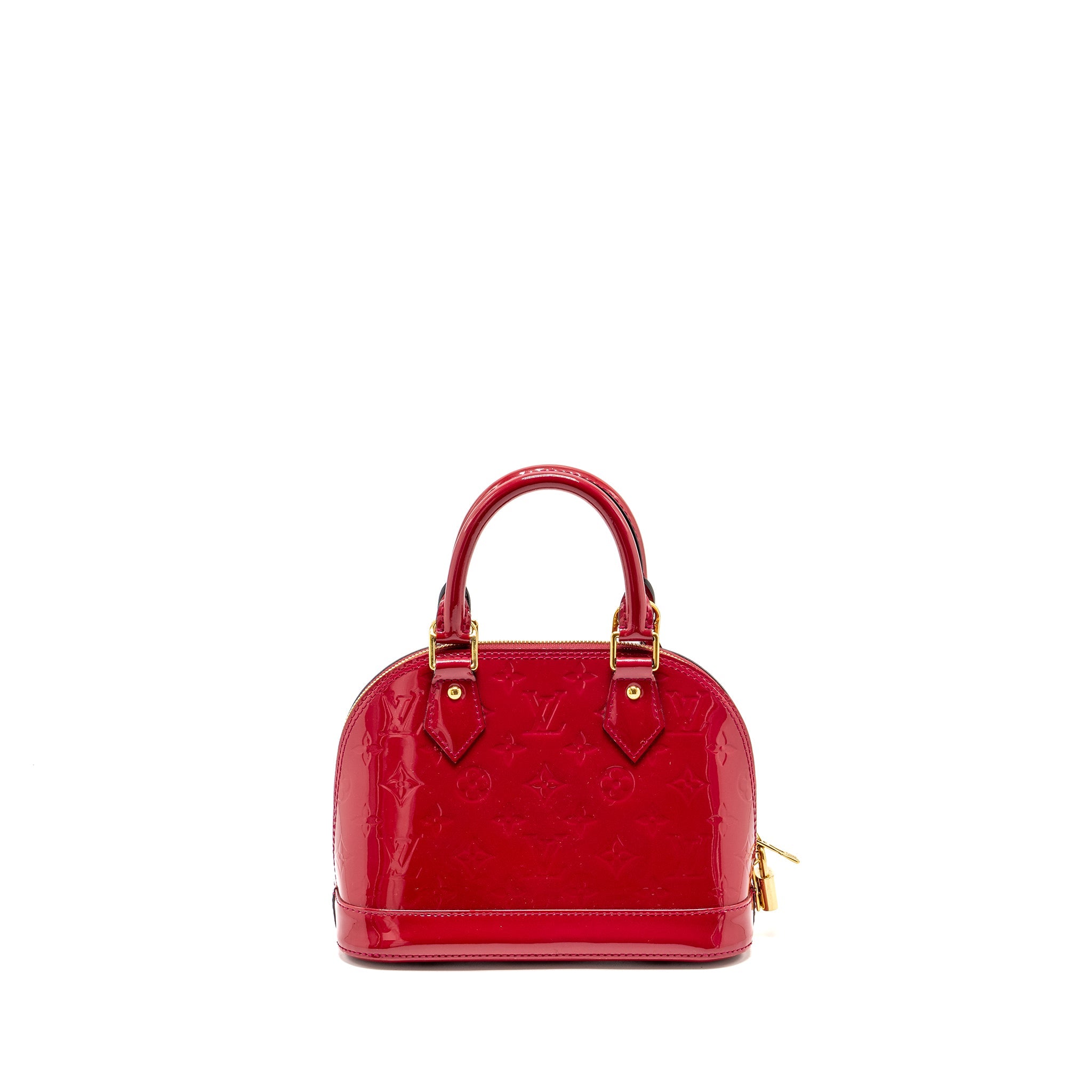 LOUIS VUITTON ALMA BB PATENT INDIAN ROSE GHW