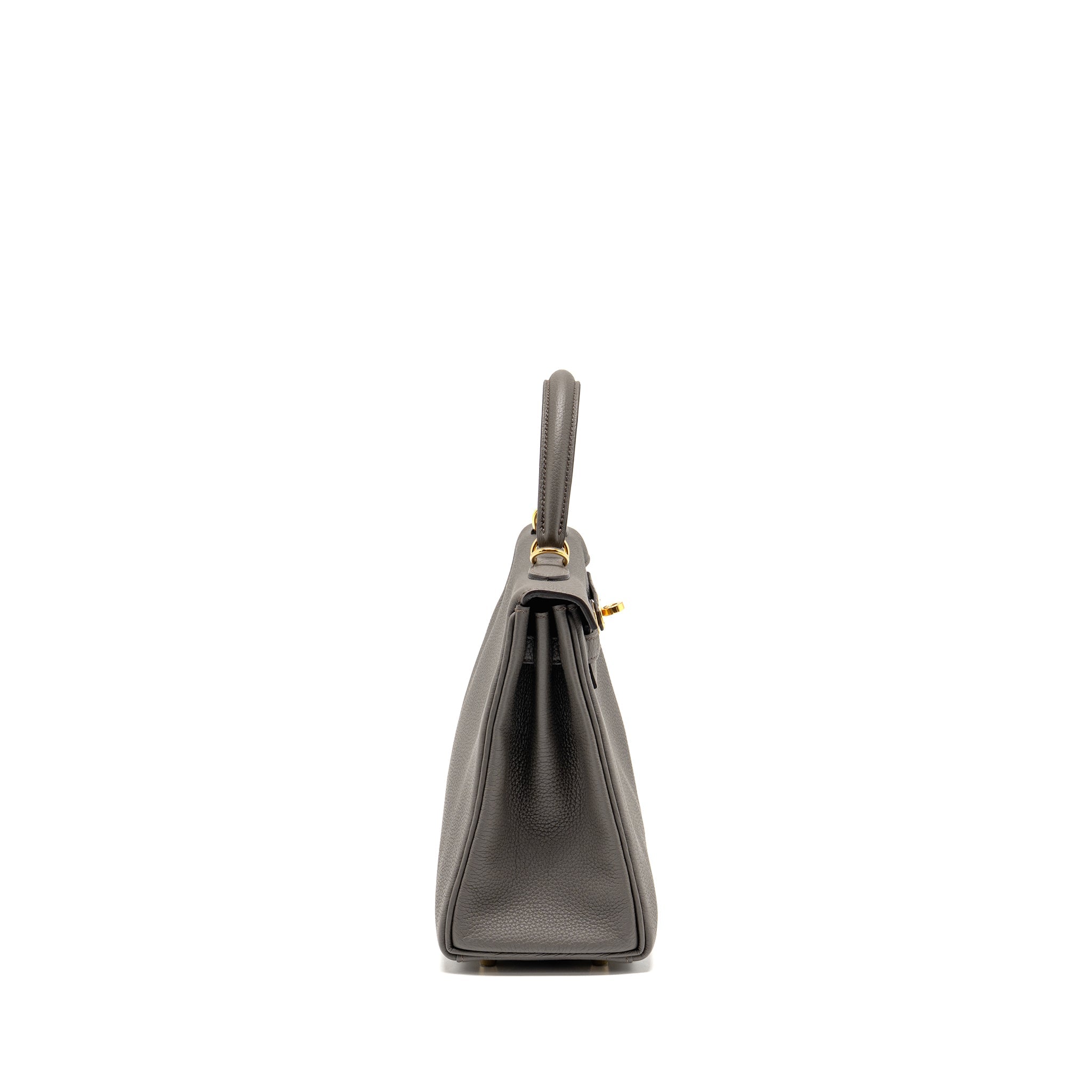 HERMES KELLY 25 TOGO GRIS ETAIN GHW