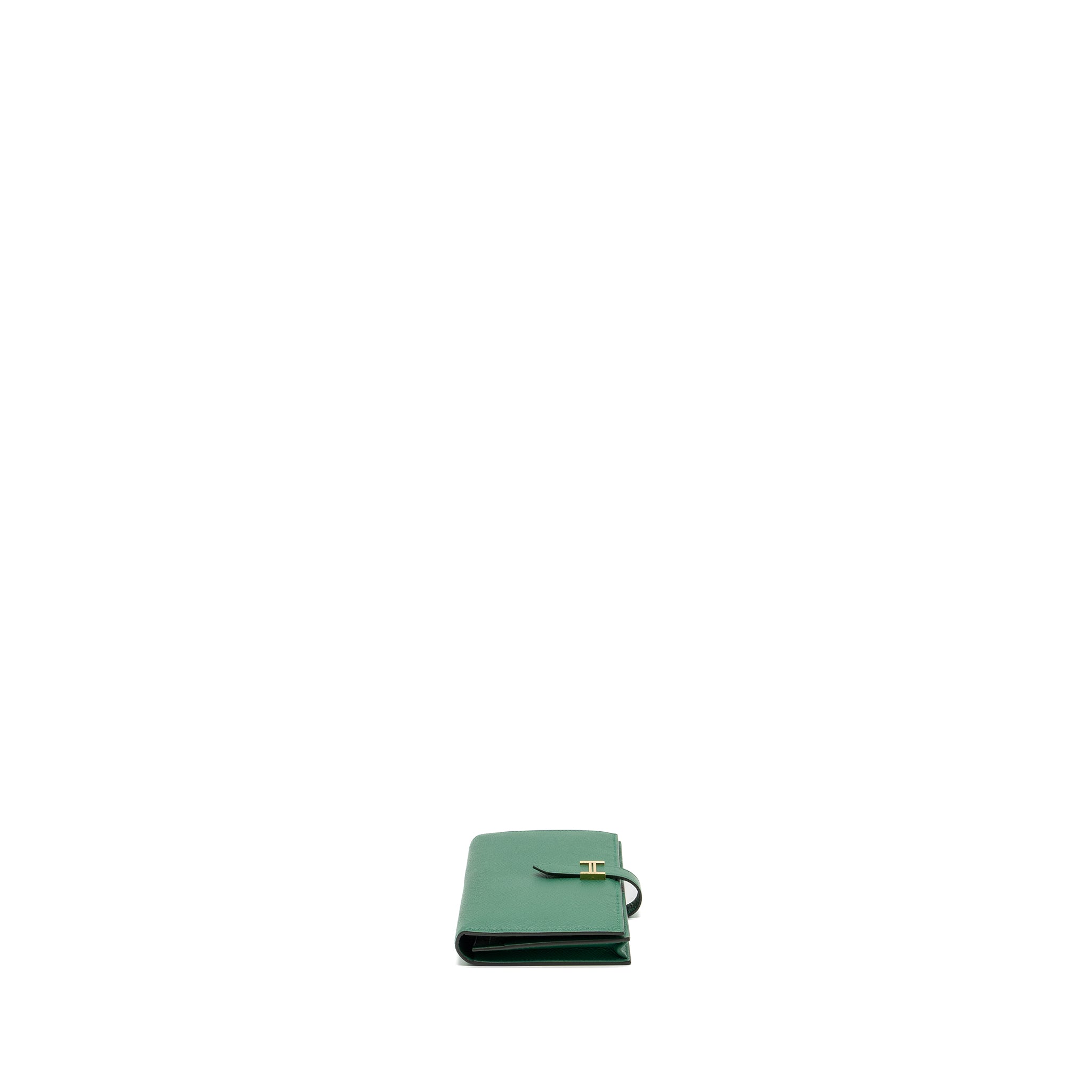 HERMES BEARN LONG WALLET EPSOM U4 VERT VERTIGO GHW