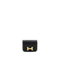 HERMES CONSTANCE SLIM WALLET EPSOM BLACK GHW