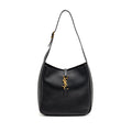 SAINT LAURENT LE 5 A 7 SOFT SMALL BAG CALFSKIN BLACK GHW