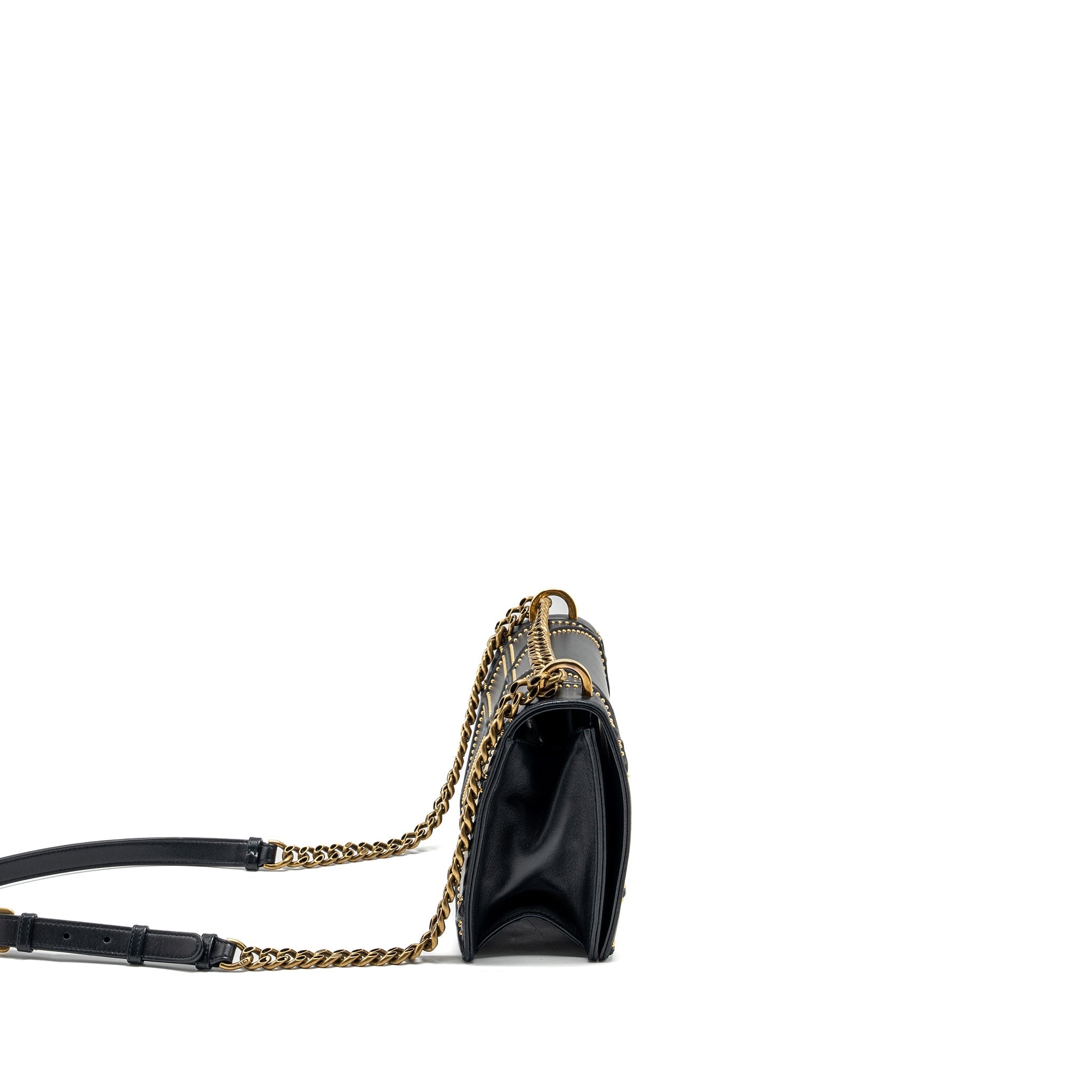 DIOR MEDIUM STUDDED DIORAMA LAMBSKIN BLACK GHW