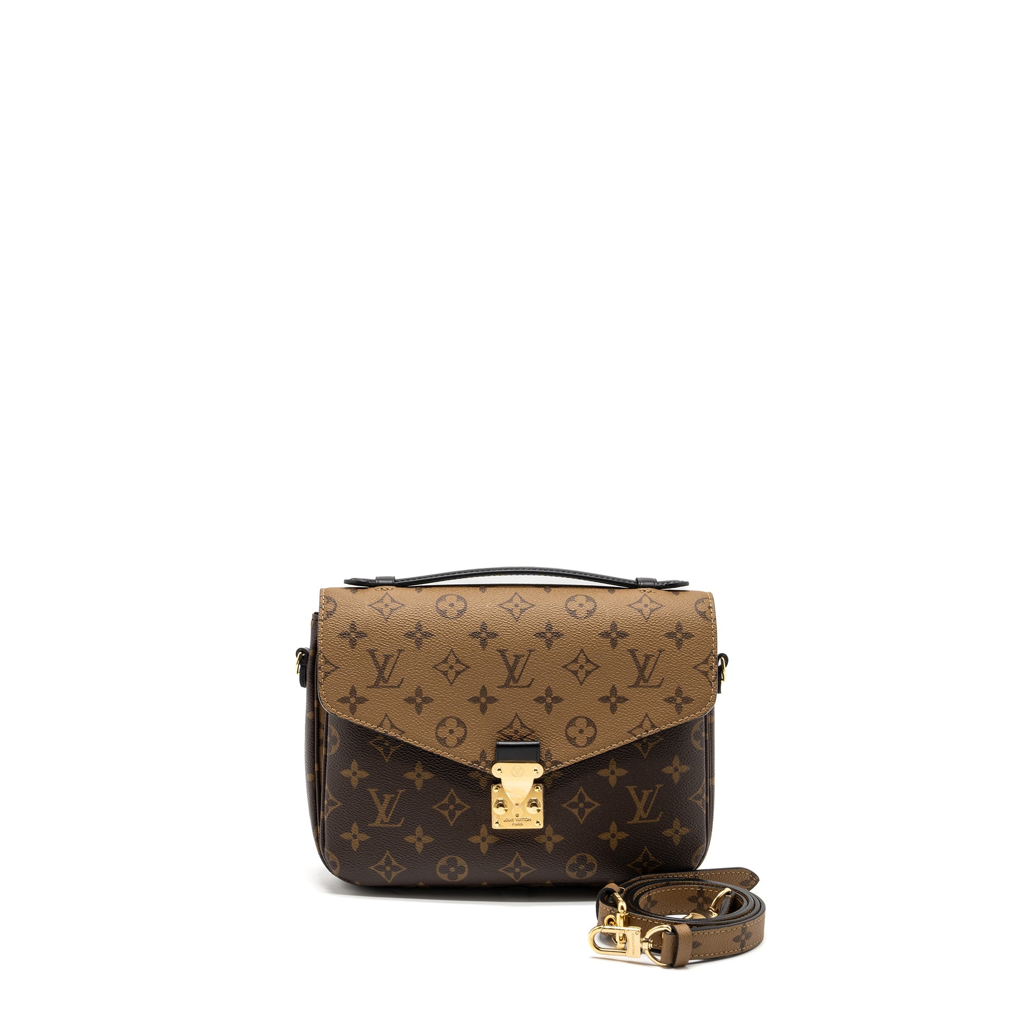 LOUIS VUITTON POCHETTE MÉTIS MONOGRAM REVERSE CANVAS GHW