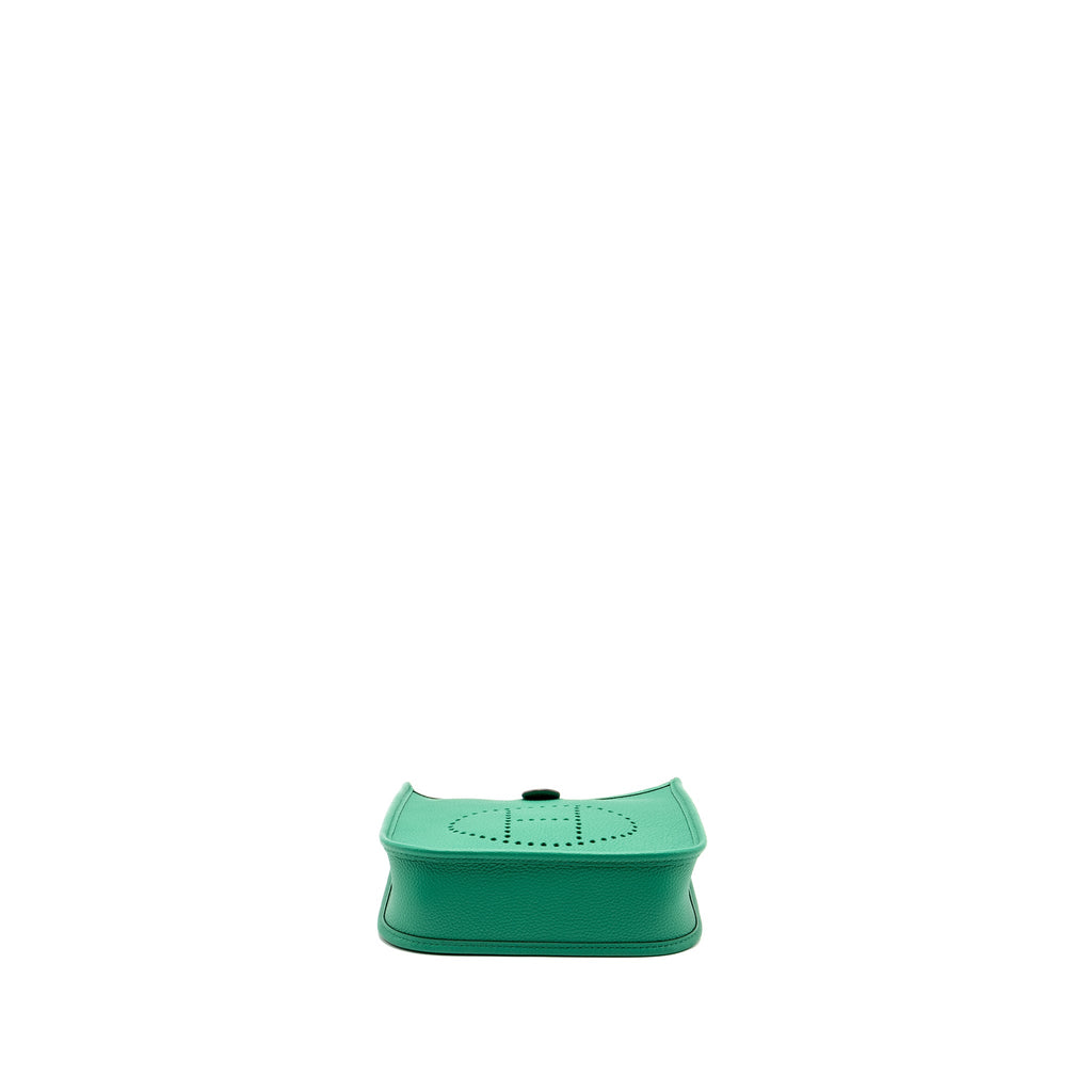 HERMES MINI EVELYNE TAURILLON MAURICE VERT JADE SHW