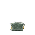 BOTTEGA VENETA MINI LOOP BAG METAL KNOTS CALFSKIN GREEN GHW