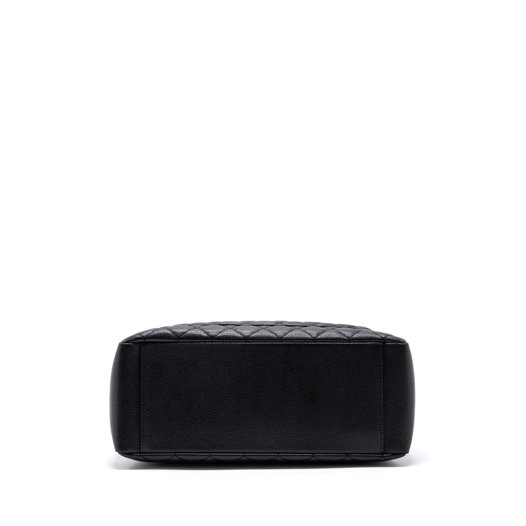 CHANEL GRAND SHOPPING TOTE BAG CAVIAR BLACK SHW
