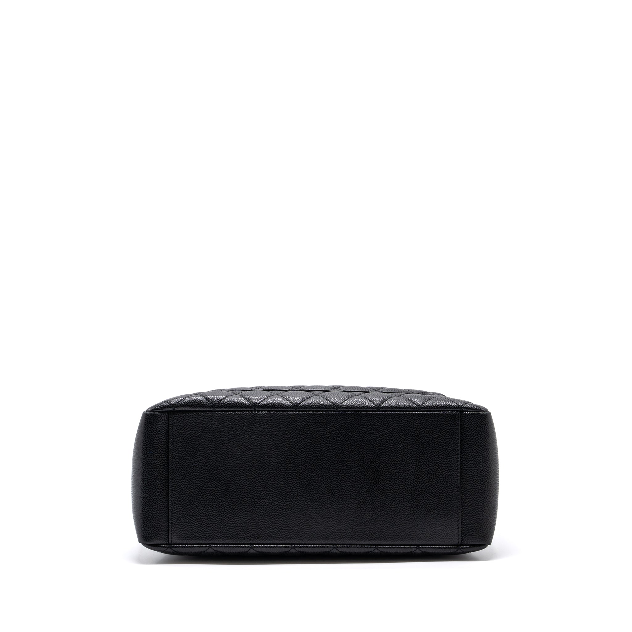 CHANEL GRAND SHOPPING TOTE BAG CAVIAR BLACK SHW