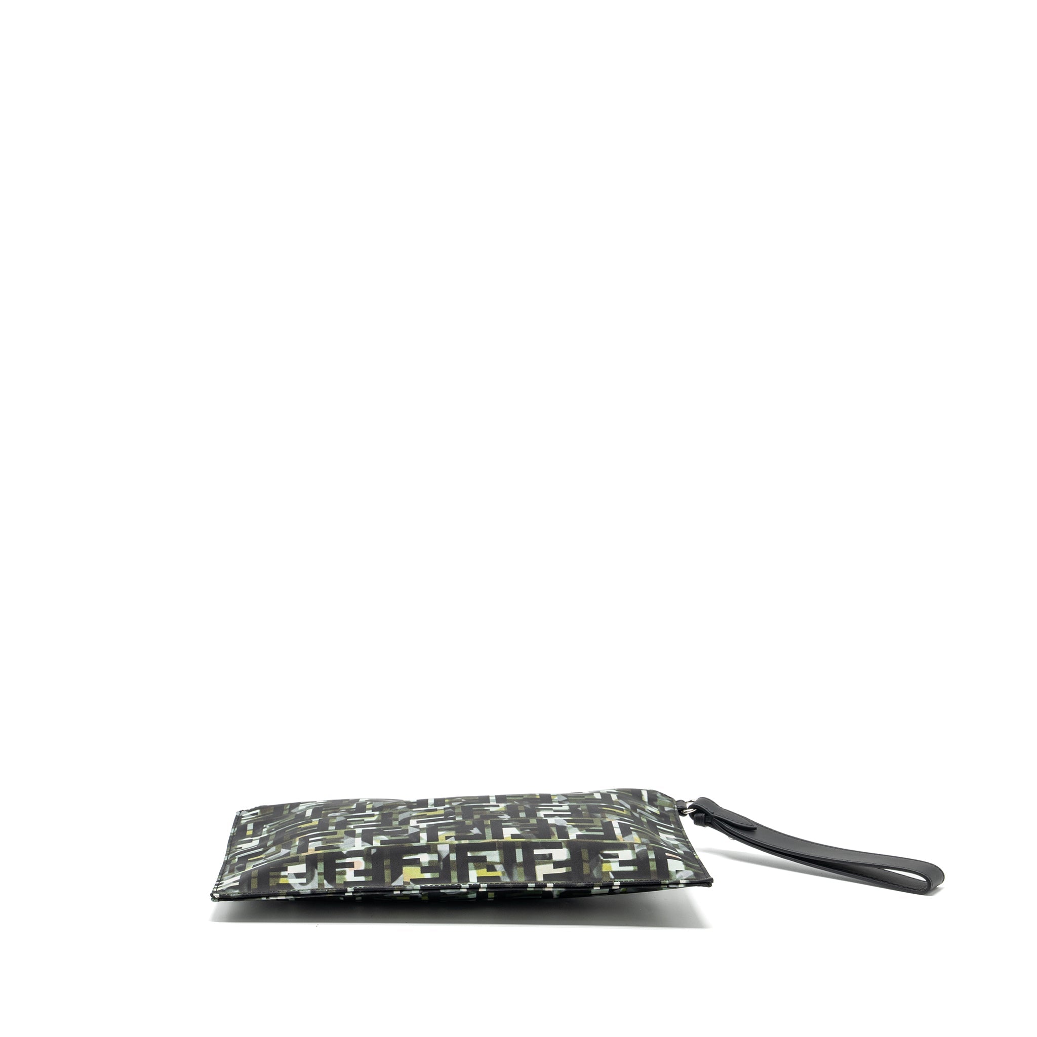 FENDI FF CAMOUFLAGE CLUTCH NYLON/LEATHER MULTICOLOUR SHW