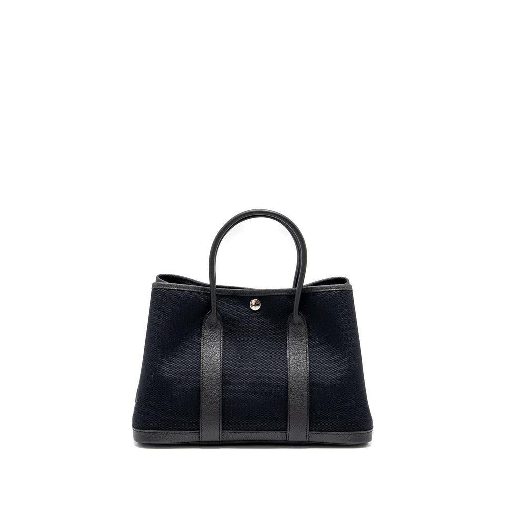 HERMES GARDEN PARTY 30 CANVAS/NEGONDA BLACK SHW
