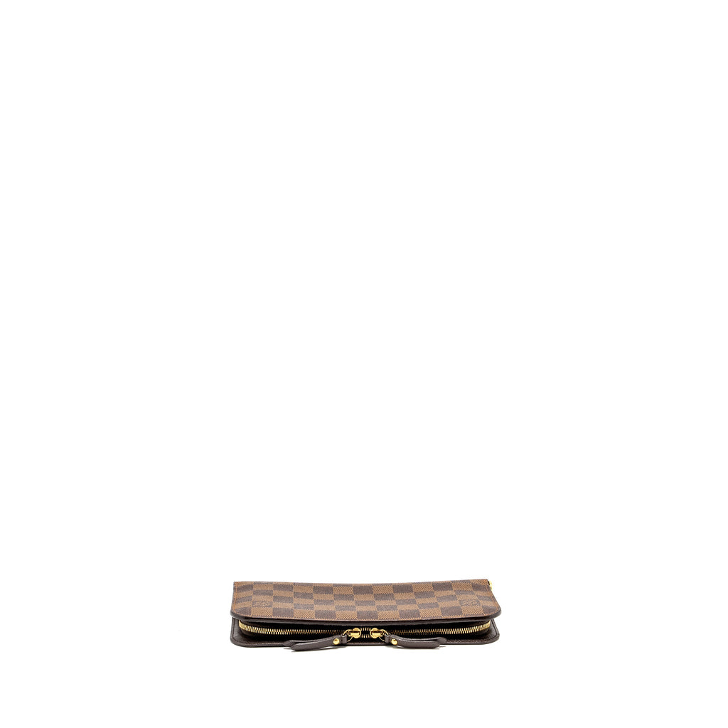 LOUIS VUITTON FOLD WALLET DAMIER EBENE CANVAS GHW