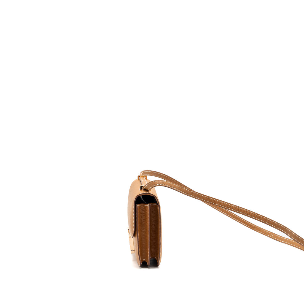 HERMES MINI CONSTANCE EPSOM GOLD RGHW