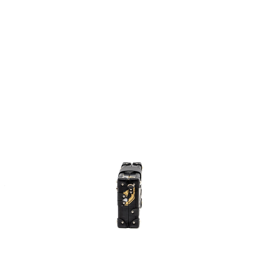 LOUIS VUITTON PETITE MALLE EPI BLACK/ GOLD SHW