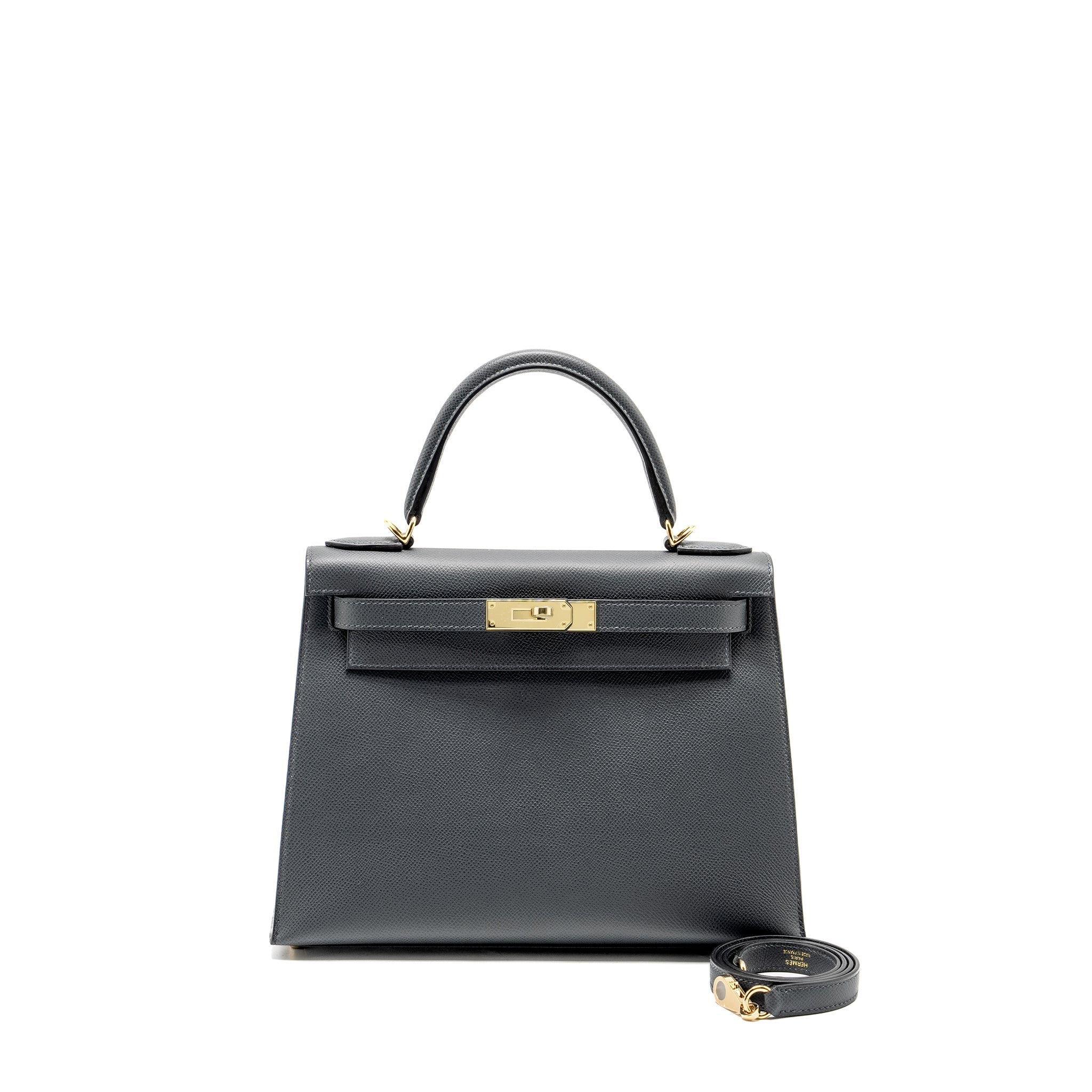 HERMES KELLY 28 EPSOM GRIS MISTY LGHW