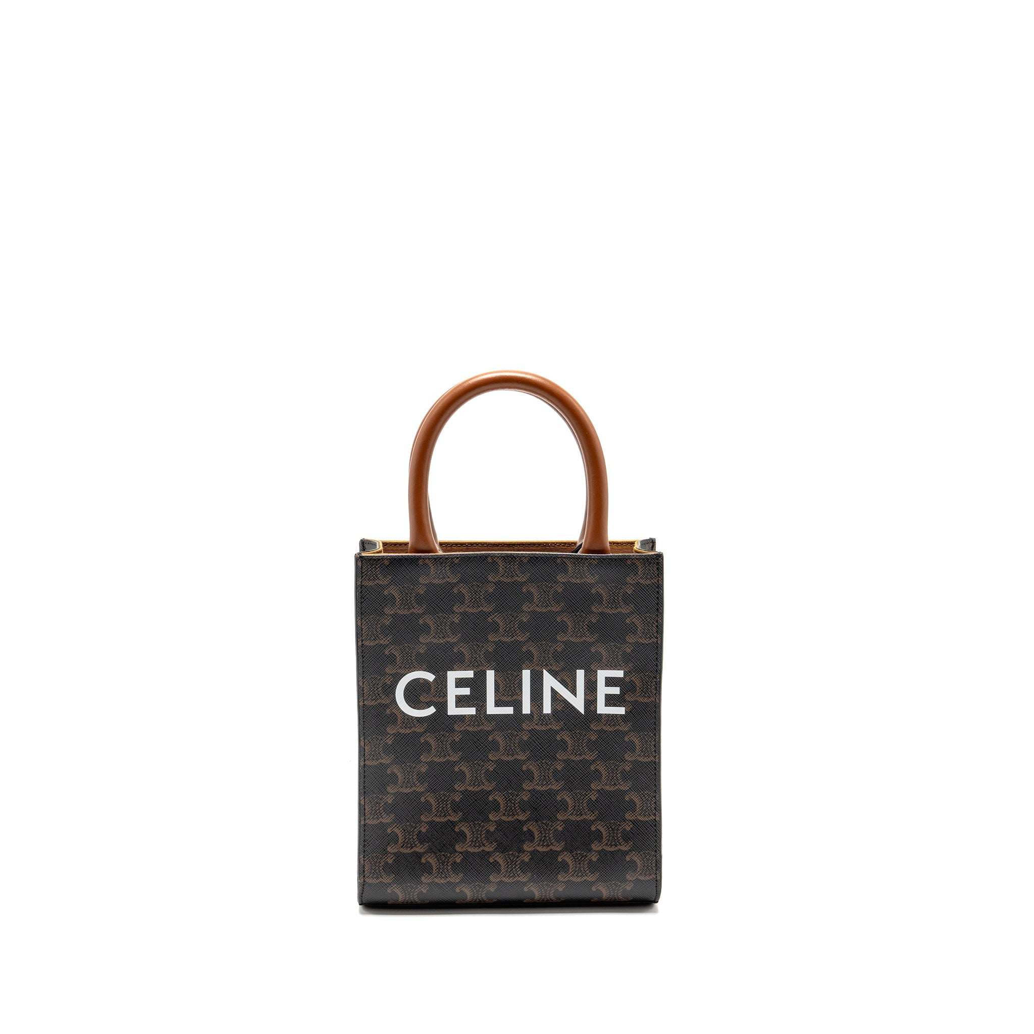 CELINE MINI VERTICAL CABAS TRIOMPHE CANVAS GHW