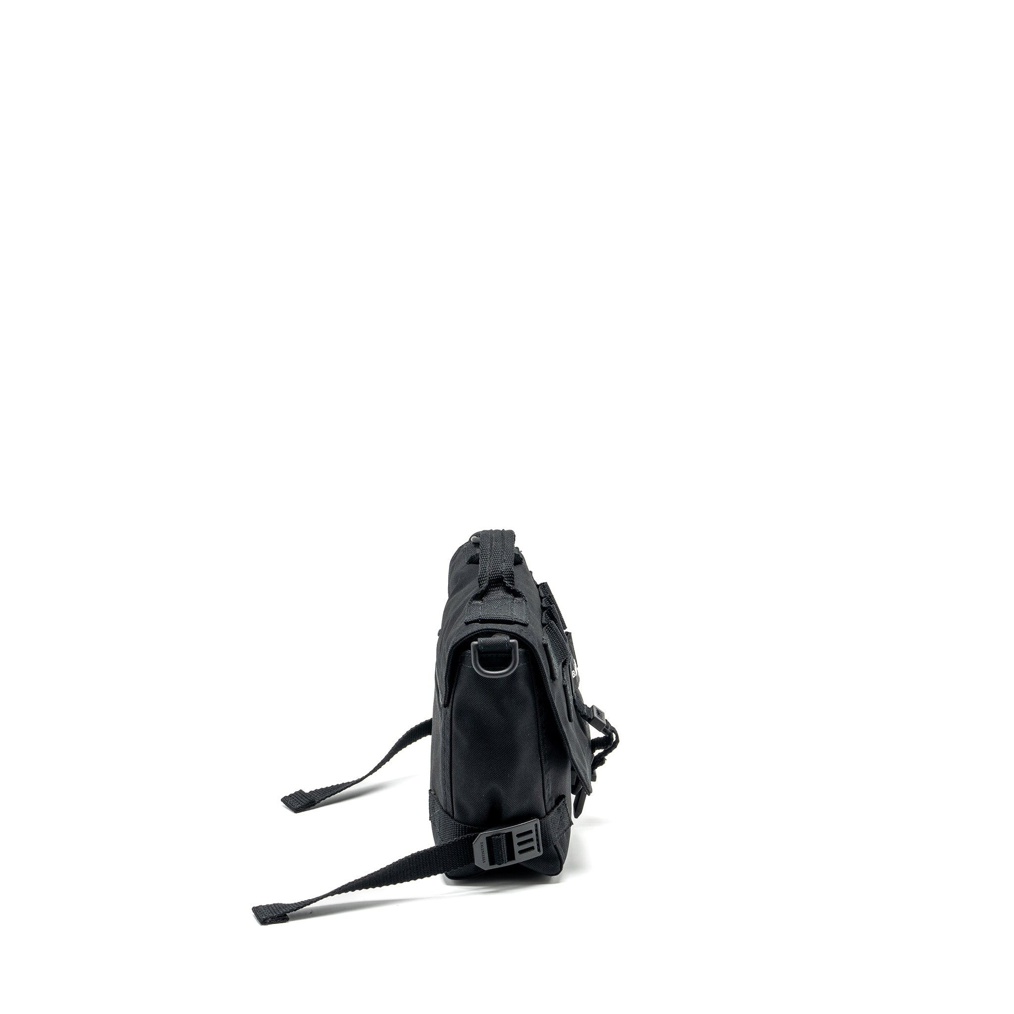 BALENCIAGA ARMY MESSENGER BAG BLACK RECYCLED NYLON BLACK/BLACK HARDWARE