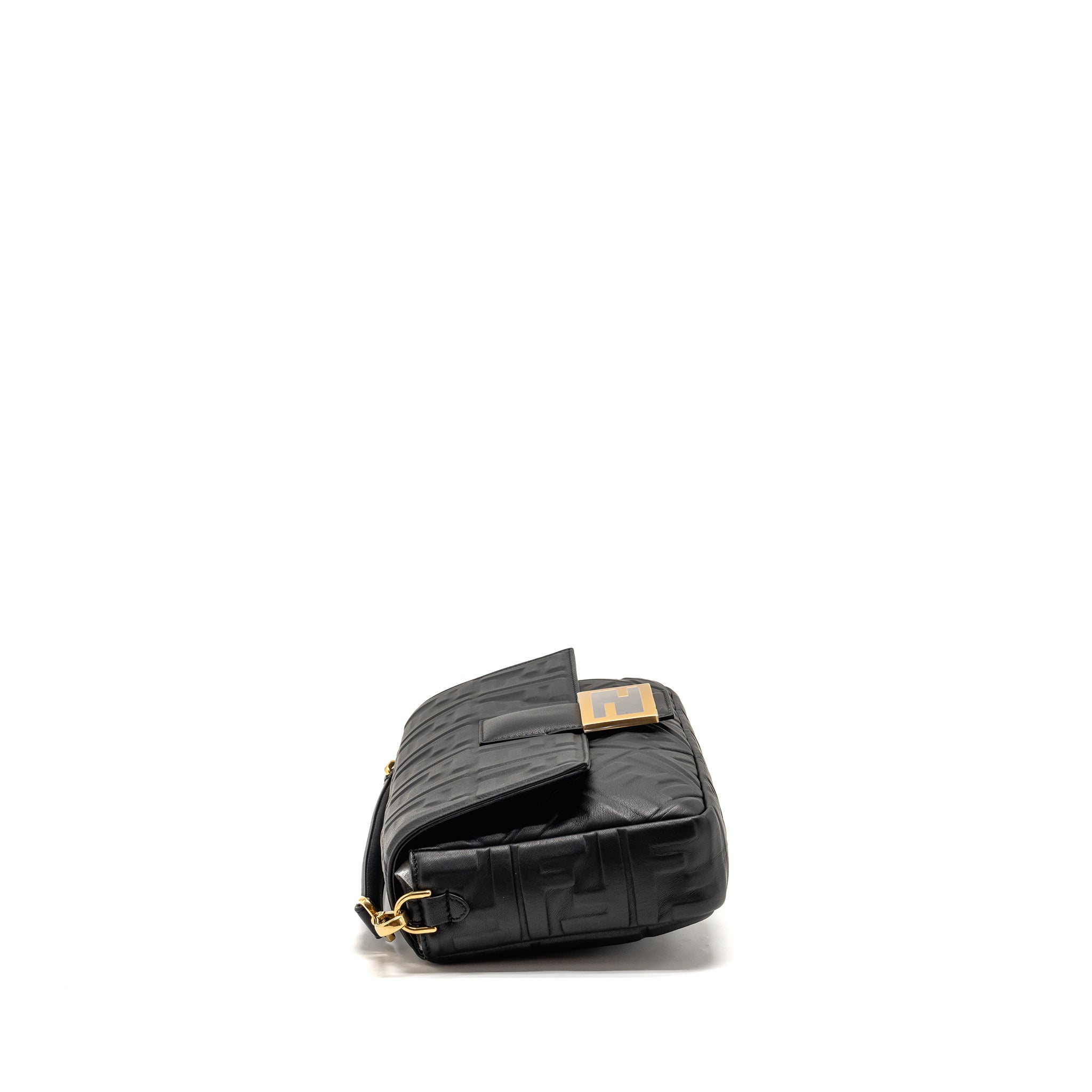 FENDI LARGE BAGUETTE BAG NAPPA BLACK GHW