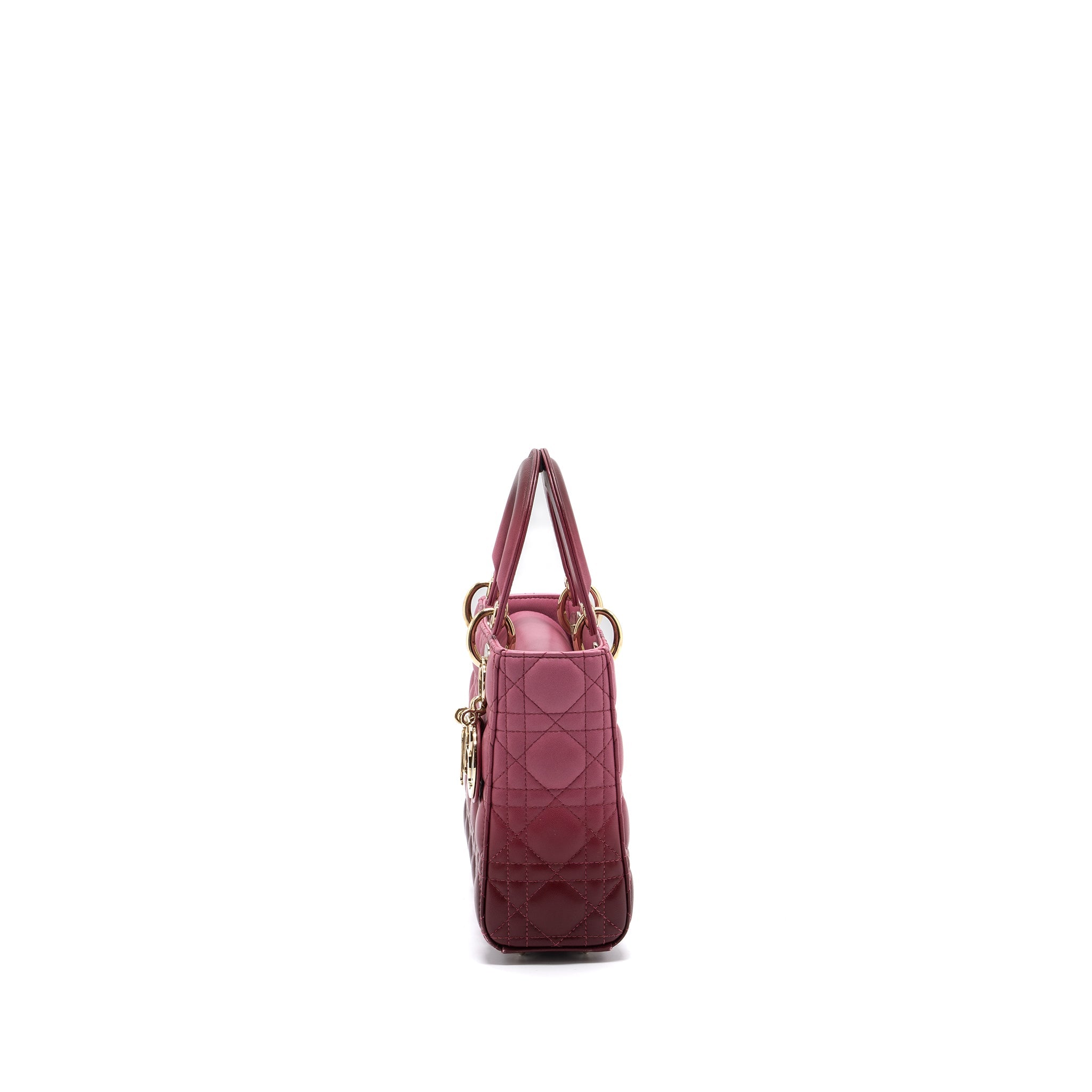 DIOR MY ABC DIOR SMALL LADY DIOR CANNAGE LAMBSKIN PINK GRADIENT LGHW