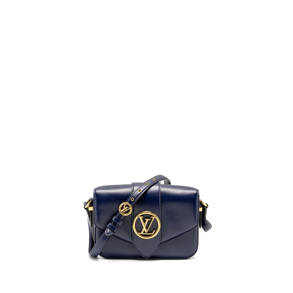 LOUIS VUITTON PONT 9 CALFSKIN DARK BLUE GHW