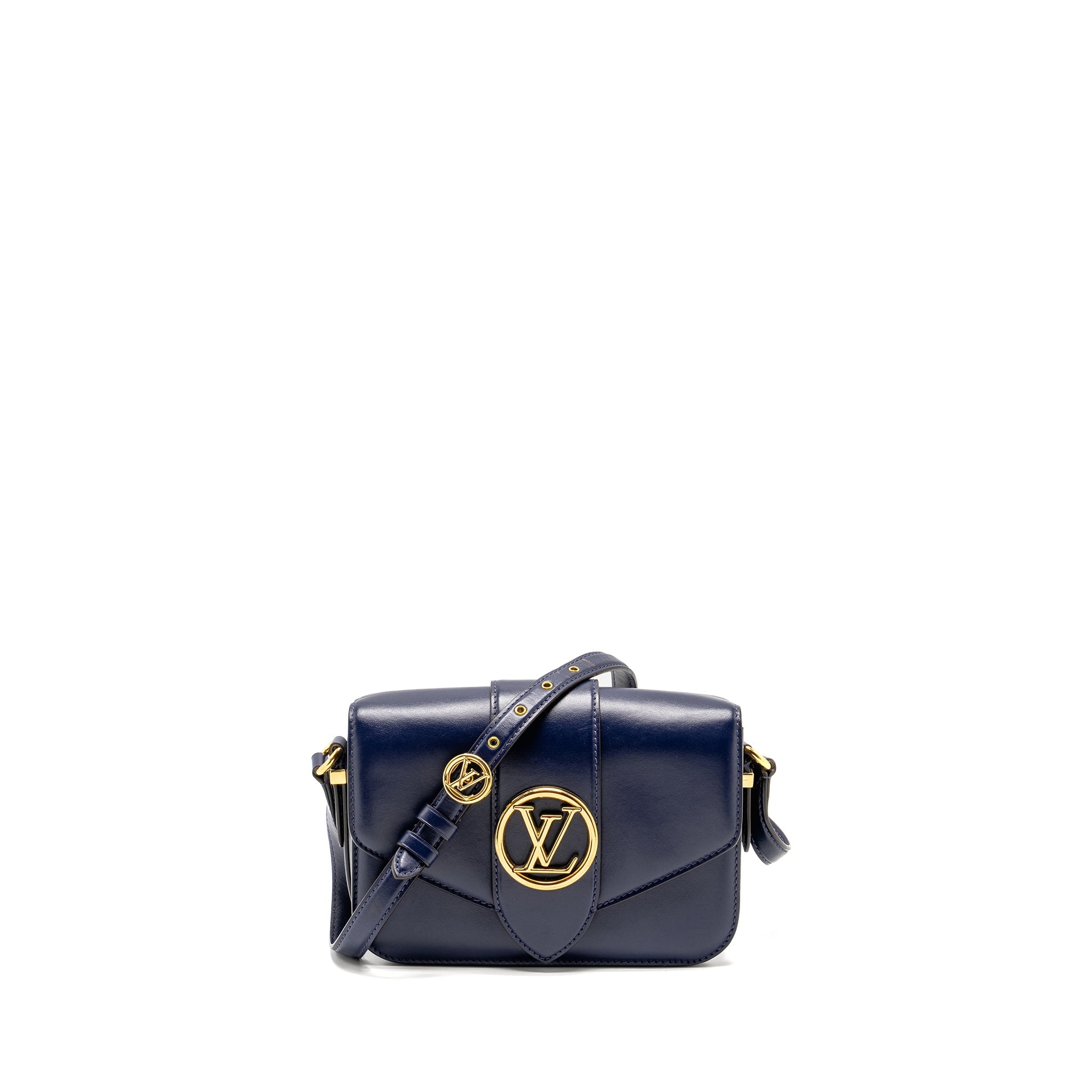 LOUIS VUITTON PONT 9 CALFSKIN DARK BLUE GHW