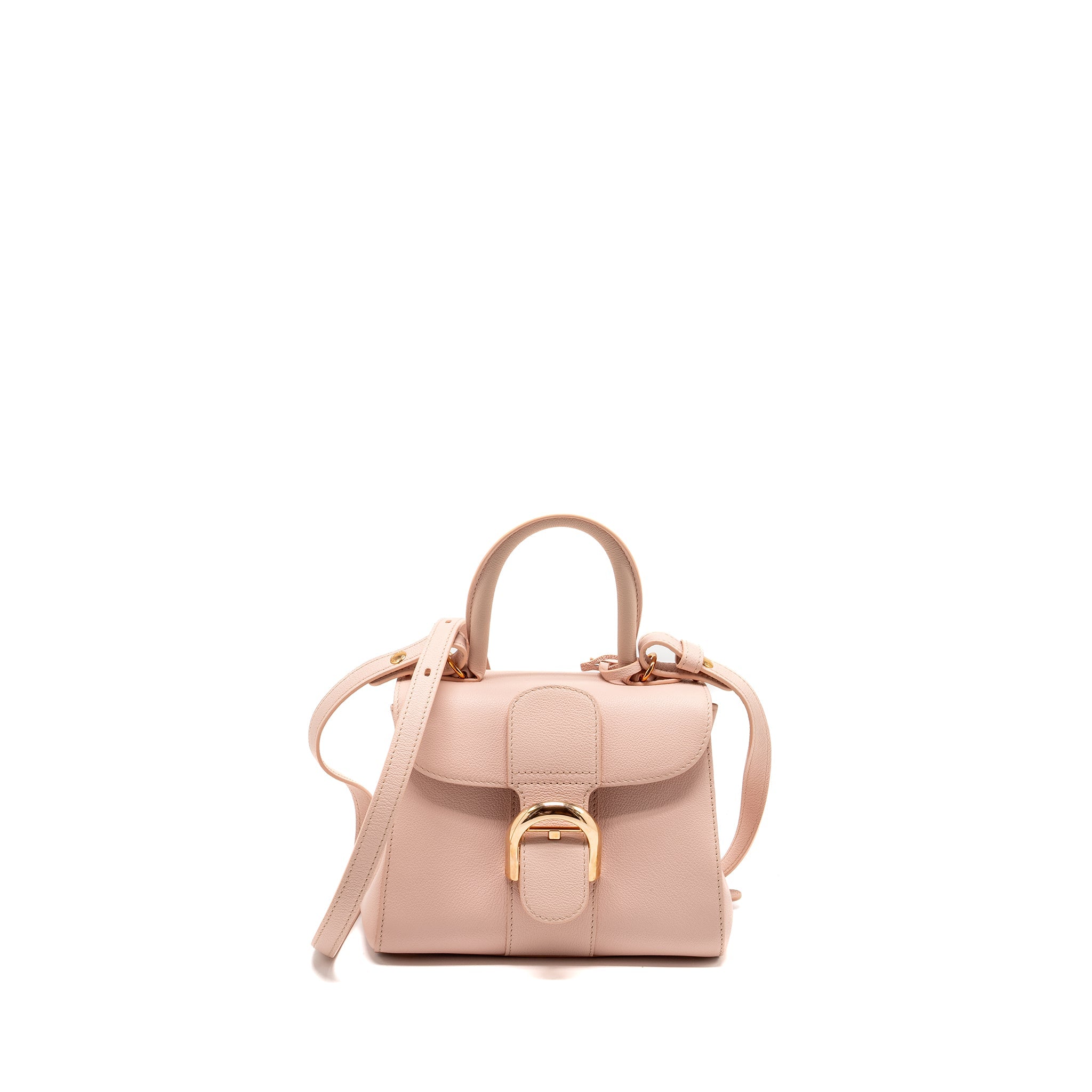 DELVAUX MINI BRILLIANT BAG CALFSKIN PINK RGHW